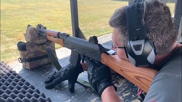 Krebs Custom Core Rifle 7.62x39 Wood Furniture And Firing It At The Outdoor Range