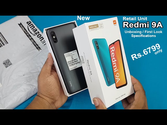Redmi 9A Unboxing / First Look || 2Gb 32Gb Rs.6799 | Redmi 9A Retail Unit Hands On First Look
