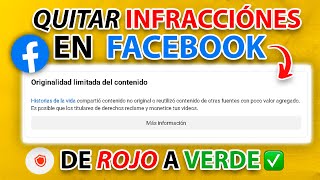 Quitar Originalidad limitada de contenido en Facebook (EXPLICADO) 2024 ✅