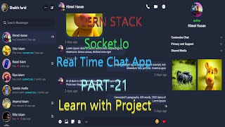 Real Time Chat App Node Js Express Js React MongoDB Socket.Io MERN Active User Real Time Socket #21