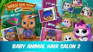 Baby Animal Hair Salon 2 | Best Games For Kids For Fun | Android iOS gameplay HD screenshot 2