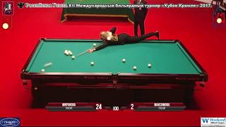 XII Международный бильярдный турнир «Кубок Кремля» 2017 Финал Миронова.Д - Максимова.Т