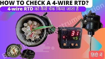 how to check a 4-wire RTD