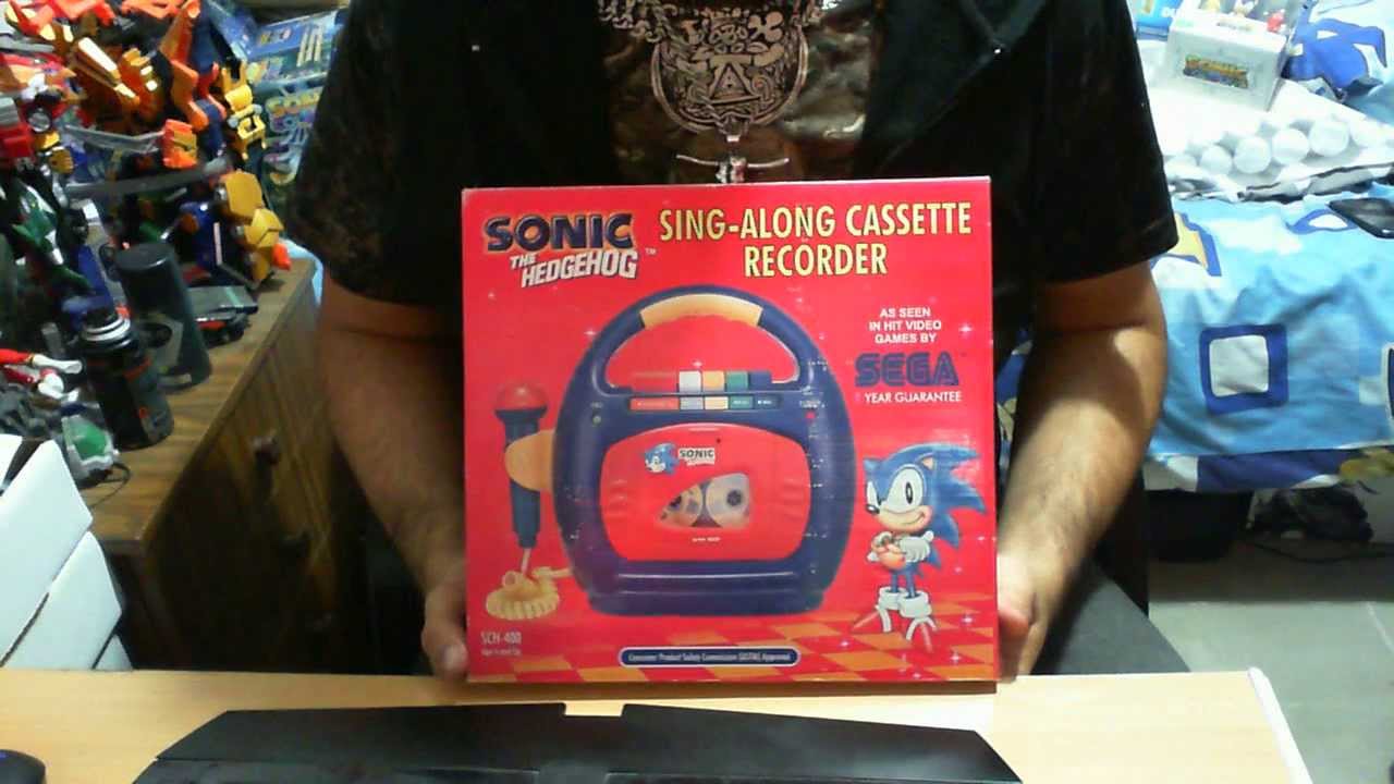 sonic the hedgehog singalong cassette recorder review - YouTube