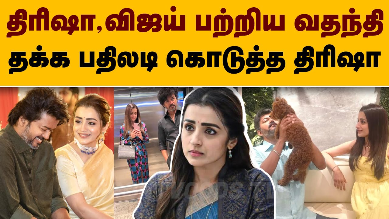 திரிஷா, விஜய் பற்றிய வதந்தி | தக்க பதிலடி கொடுத்த திரிஷா | Trisha | ActorVijay | JanaNayagan |Cinema