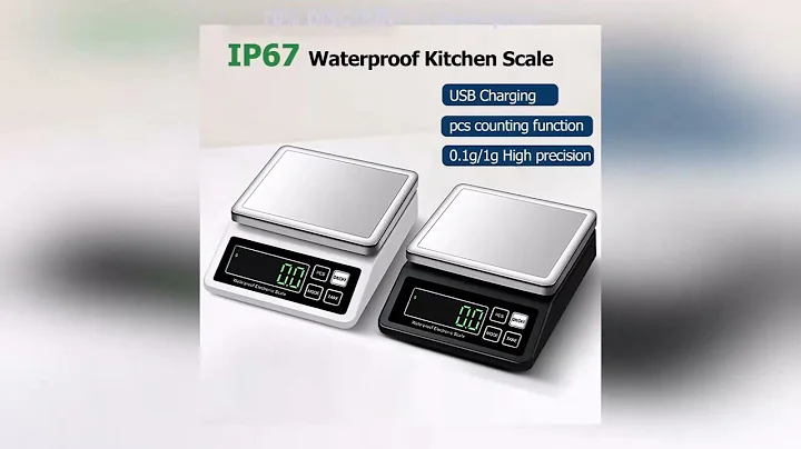 A must-have product! Rechargeable Kitchen Scale IP67 Full Waterproof 0.1g/1g High Precision Stainl