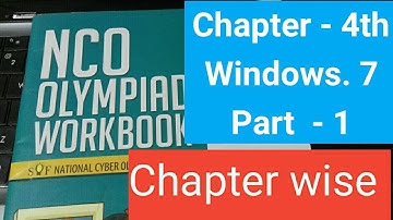 Class -5th, chapter wise, chapter 4th  Window - 7 MCQ/CBSC /cyber (NCO) Computer Olympiad