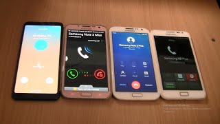 Over The Horizon Incoming Call&Outgoing Call At The Same Time Samsung Galaxy Note Pink +Note Miui+A8 Resimi