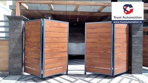 Automated bifolding gates with key Automation operator #trustautomation #bifoldiggates#key