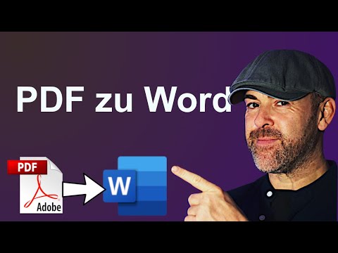 PDF Dokument in Word umwandeln (Tutorial 2021)