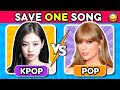 Kpop vs pop  save one drop one mega challenge 