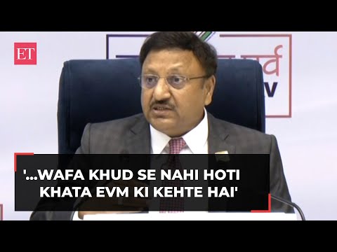 CEC Rajiv Kumar turns to 'shayari' over fake news, political hate & EVM, watch! Episode cover