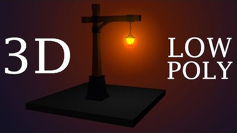 An Old Street Light low poly 3d modeling (Autodesk Maya Tutorial)