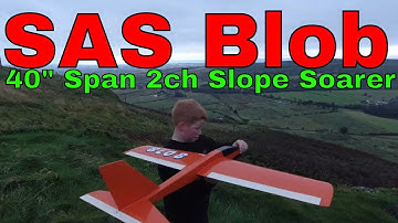 Soar Ahead Sailplanes Blob 40" Span 2ch Slope Soarer SAS