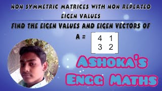 Engineering Mathematics - Chapter 1-Eigen value problems - Eigen value and Eigen Vectors - Example 1
