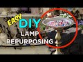 Easy DIY Lamp Repurposing | Make a Birdbath, Bird Feeder, Plant Stand or Table