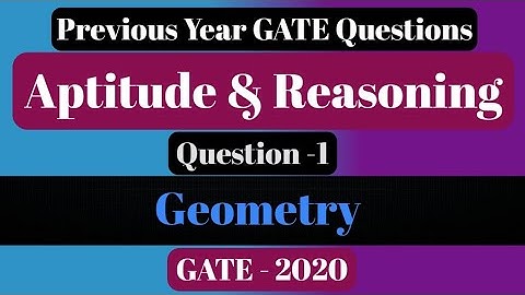 GATE Previous Year Paper ECE |GATE-2020|Geometry|Aptitude & Reasoning|Examen Point