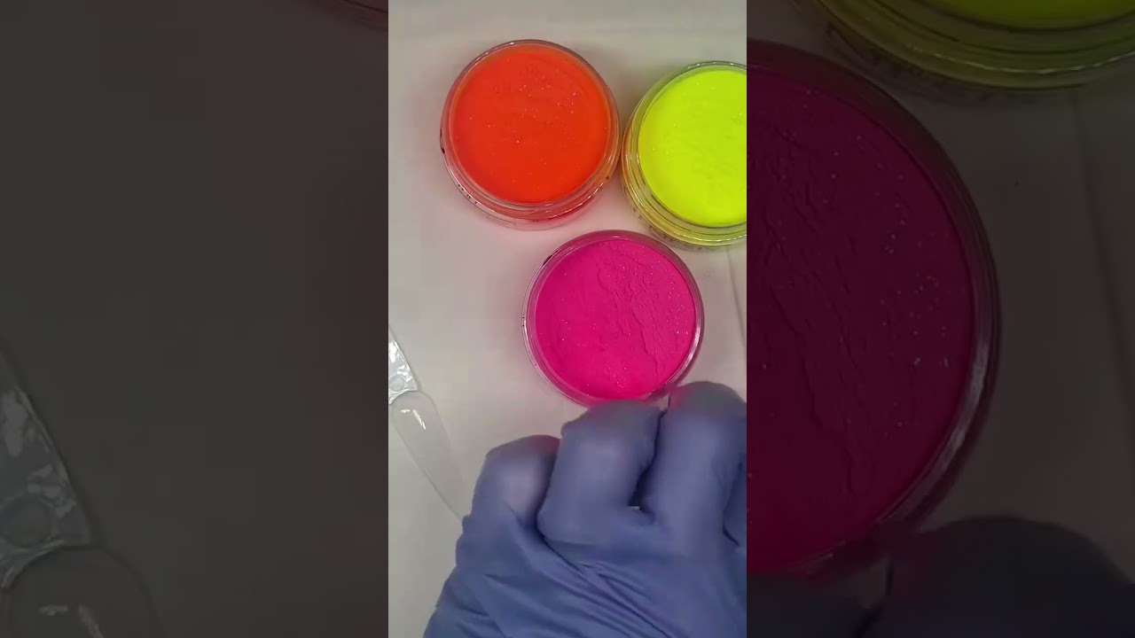 Bright Acrylic Marble Nail Design 🌈 ✨ Using our Glastonbury Spirit Acrylic Collection!