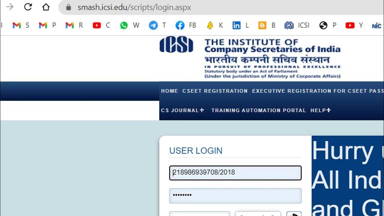 Cs dec 2024 exam how to fill cs exam form new process cs executive cs