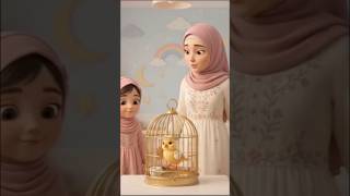 🐦💖 Hana & Hamza Save the Little Bird | Islamic Moral Story #shorts