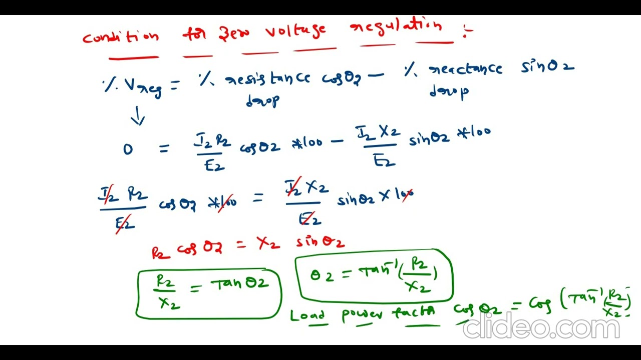 Electrical Engineering:Electrical A C Machines:Zero Voltage Regulation & Maximum Voltage Regulation