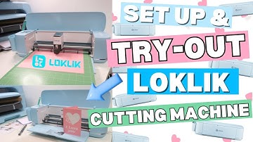 How to use the NEW Loklik icraft cutting machine (Beginner Tutorial & trying out LOKLIK icraft)