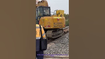 Viral Rail Excavator: How It Moves on Train Tracks | Engineering Marvel