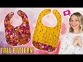 Sew a Baby and Toddler Bib with Free Patterns