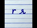 Learn to write English small letter r | How to write Print and Cursive handwriting for beginners