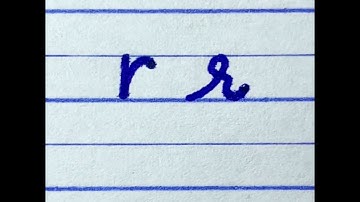 Learn to write English small letter r | How to write Print and Cursive handwriting for beginners