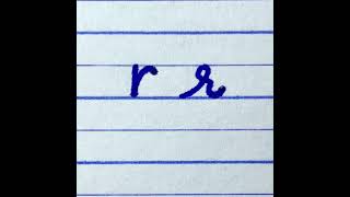 Learn to write English small letter r | How to write Print and Cursive handwriting for beginners