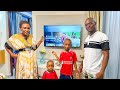 FINALLY bought a TV for our dream home 😭🏡 The living room makeover looks UNBELIEVABLE!