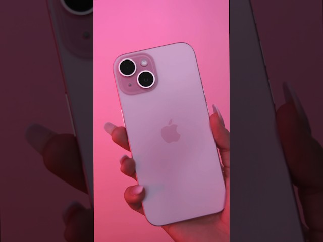 Unboxing the NEW Pink iPhone 15 #apple #iphone15 class=