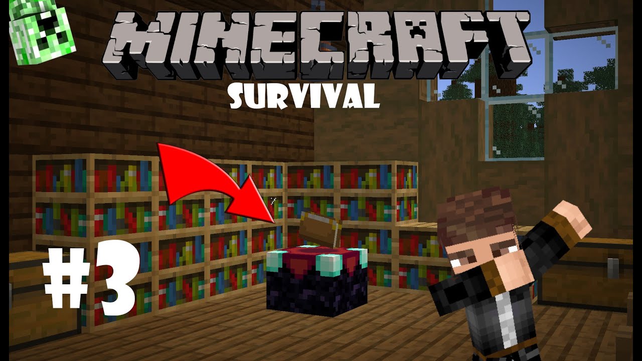 Minecraft Survival S02E03 - Гръмна ме крийпър? - YouTube