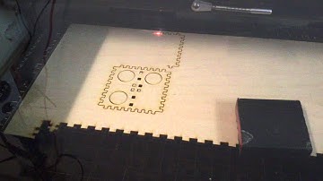 Laser cutting the RoboKoding SumoRobot chassis