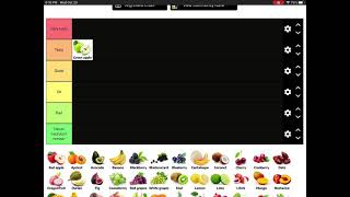 Fruit tier list