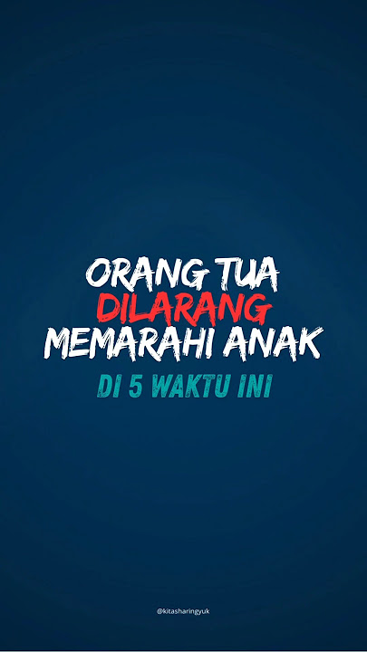 #tipsparenting #parentingadvice #marah #kecerdasanemosional #trauma #kecerdasananak