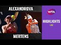 Elise Mertens vs. Ekaterina Alexandrova | 2020 Linz Semifinal | WTA Highlights