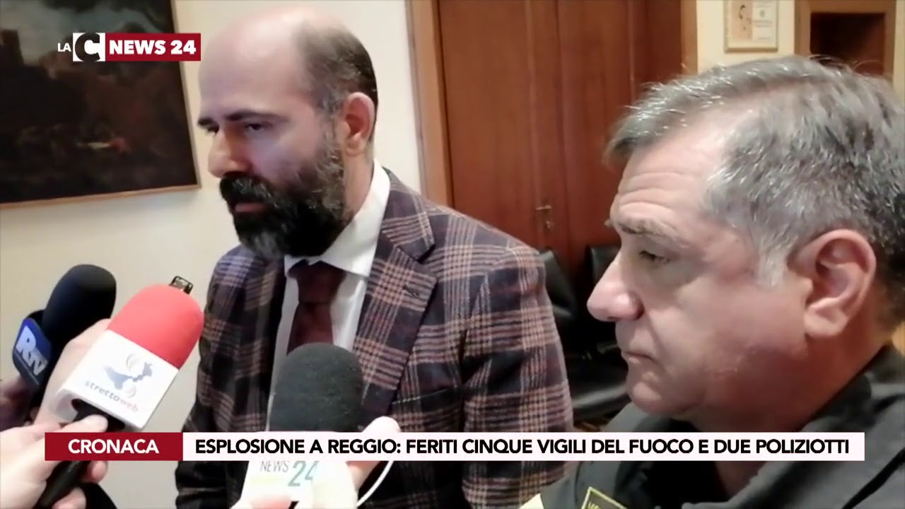 Esplosione a Reggio: feriti 5 vigili del fuoco e 2 poliziotti