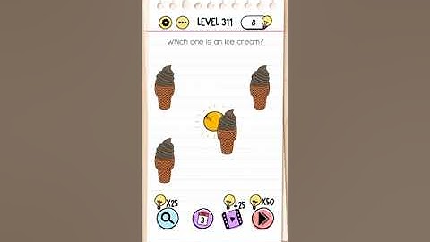 Brain Test Level 311 Answer and Solution Gameplay Walkthrough