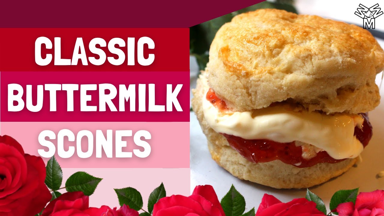 Classic Buttermilk Scones in under 20 minutes! Perfect for Valentines Day or Mother's Day