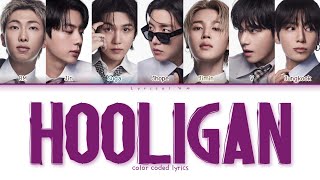 BTS - Hooligan Colour coded lyrics