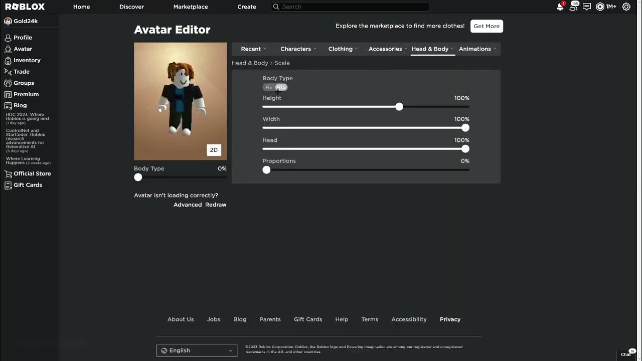 Roblox How to switch avatar to R15 and R6! QUICK AND SIMPLE YouTube