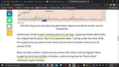 $StarL Metaverse Project & the Elon "Musk Effect"... Why is StarLink crypto PUMPING!?