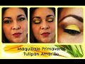 ✯ MAQUILLAJE PRIMAVERAL - TULIPAN AMARILLO ✯ COLABORATIVO✯