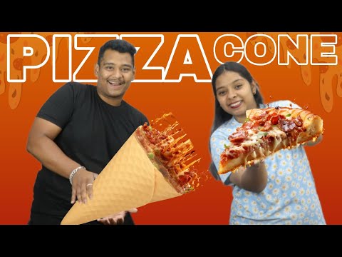 PIZZA CONE EATING CHALLENGE 🔥| FOOD EATING CHALLENGE| FOOD COMPETITION