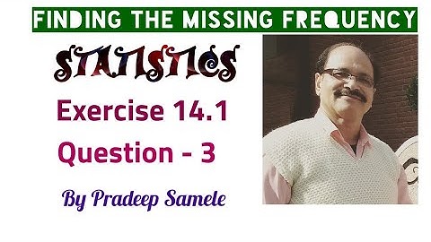 NCERT Maths Class 10th Exercise 14.1 Question 3, Mean is 18, find missing frequency, Ex 14.1, q-3,