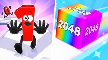 Satisfying Mobile Games -Cube Runner, Number Leveling,... 2048 Gameplay