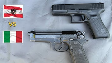 Beretta 92FS vs Glock 17. Which would you choose? #gunreviews #firearmreview #edc #pewpewlife