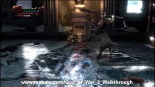 God of War III Walkthrough - Poseidon Boss Fight Part 2 HD